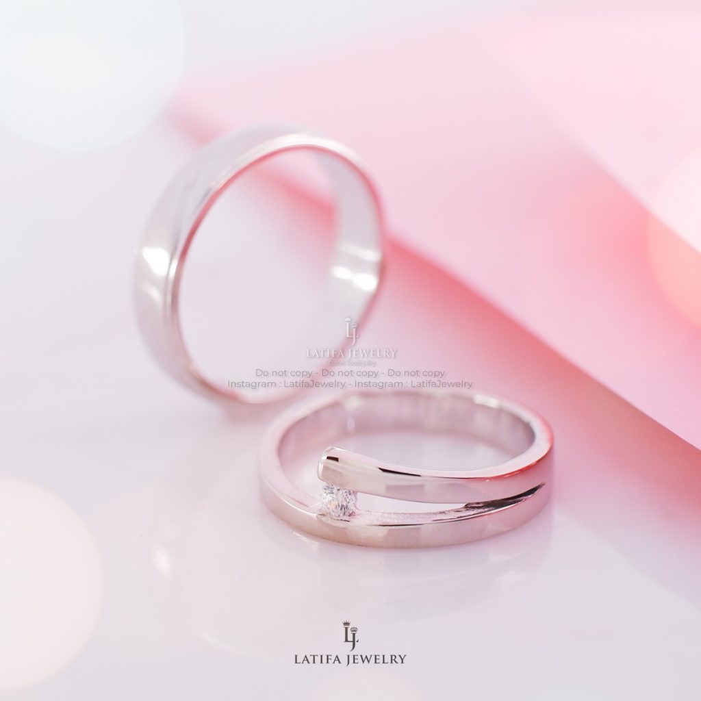 Cincin nikah tunangan kawin couple custom bekasi bahan emas perak palladium platinum bekasi 1