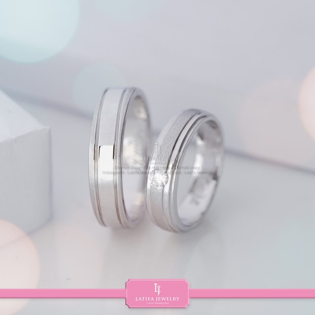 Cincin nikah tunangan kawin couple custom bekasi bahan emas perak palladium platinum bekasi 12