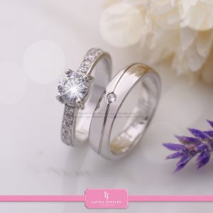 Cincin nikah tunangan bekasi kawin couple custom bekasi bahan emas perak palladium platinum bekasi 122