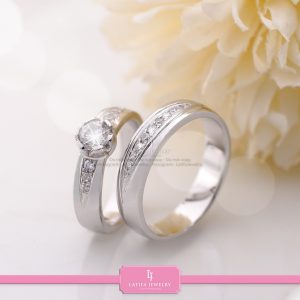 Cincin nikah tunangan kawin couple custom bekasi bahan emas perak palladium platinum bekasi 141