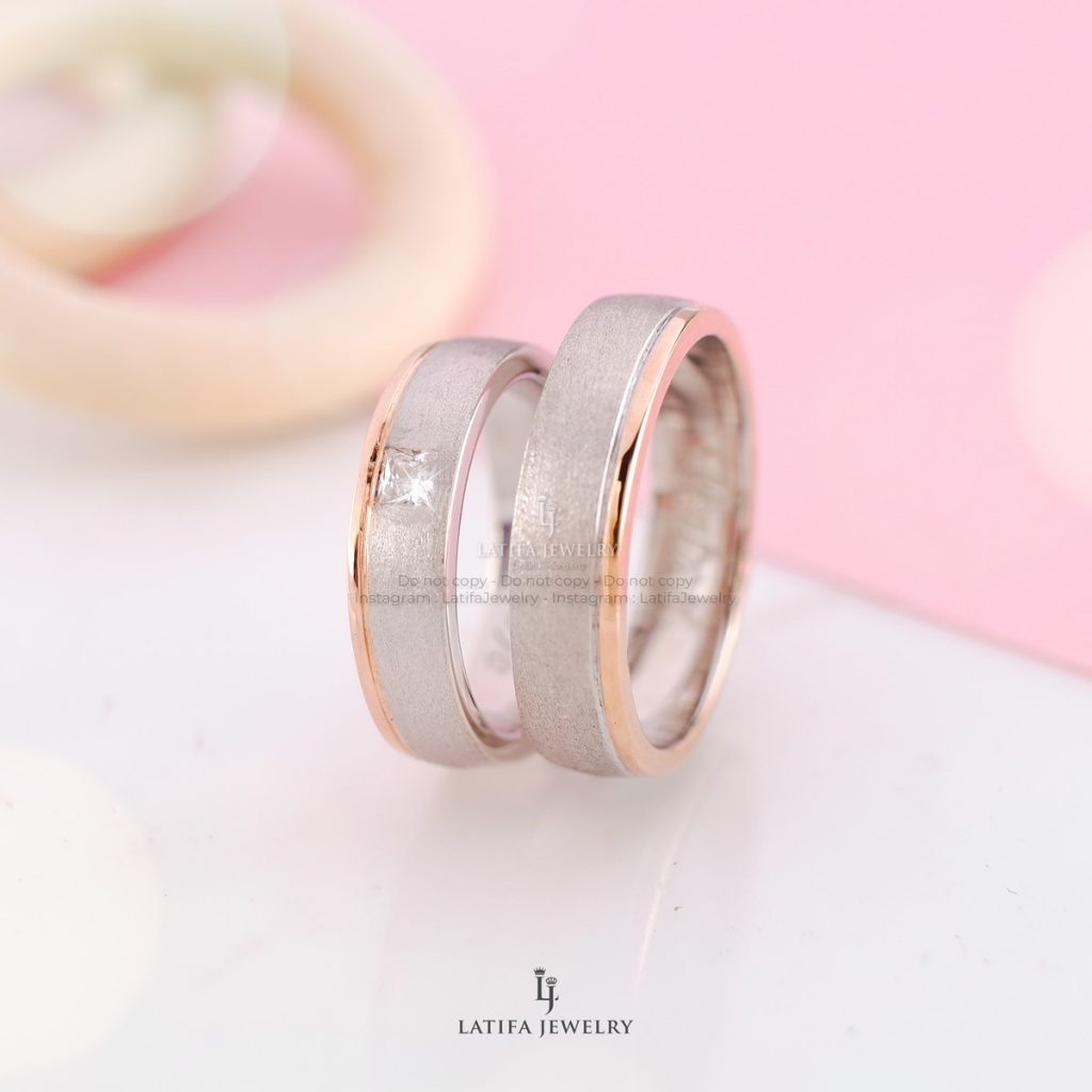 Cincin nikah tunangan kawin couple custom bekasi bahan emas perak palladium platinum bekasi 142