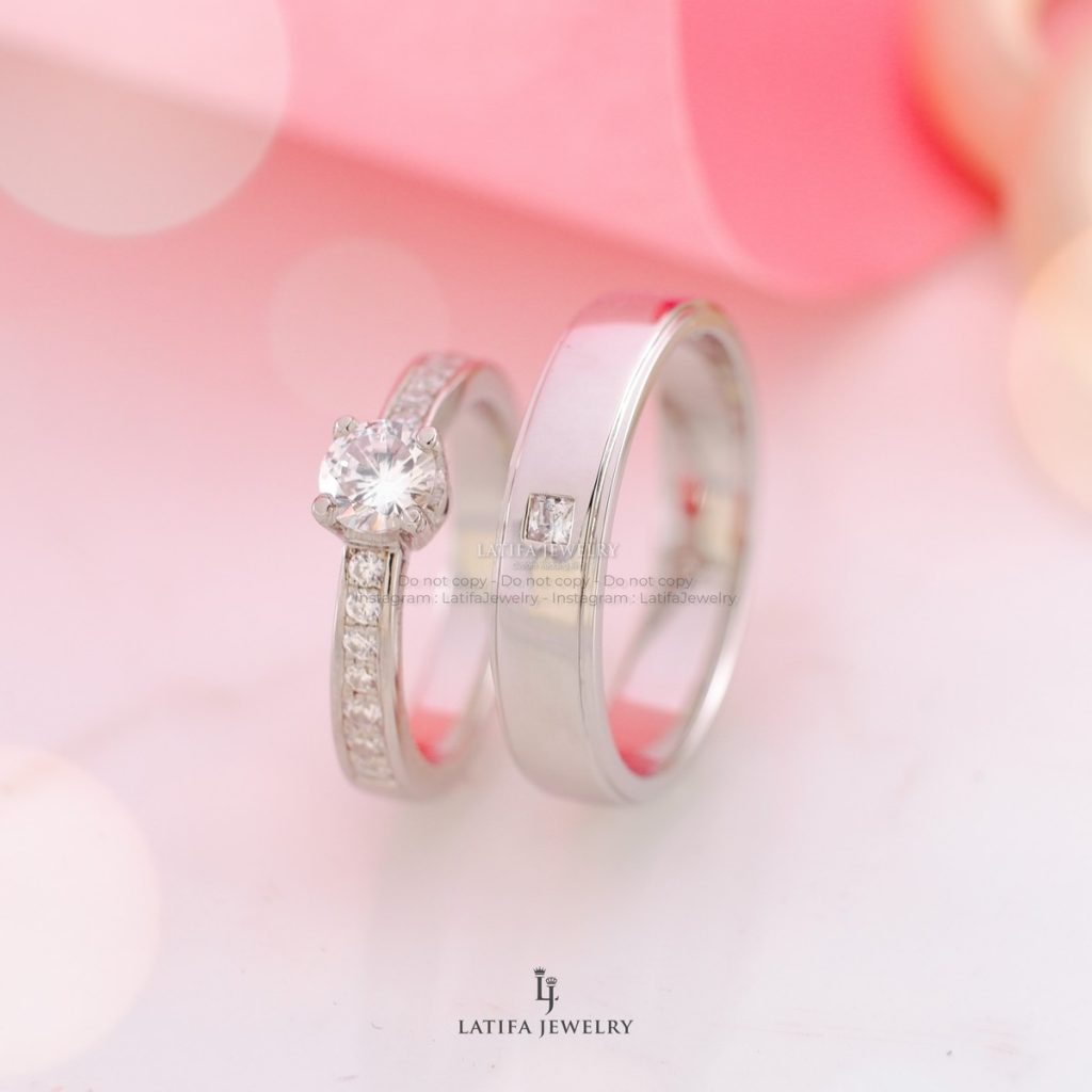 Cincin nikah tunangan kawin couple custom bekasi bahan emas perak palladium platinum bekasi 180