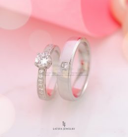 Cincin nikah tunangan kawin couple custom bekasi bahan emas perak palladium platinum bekasi 180