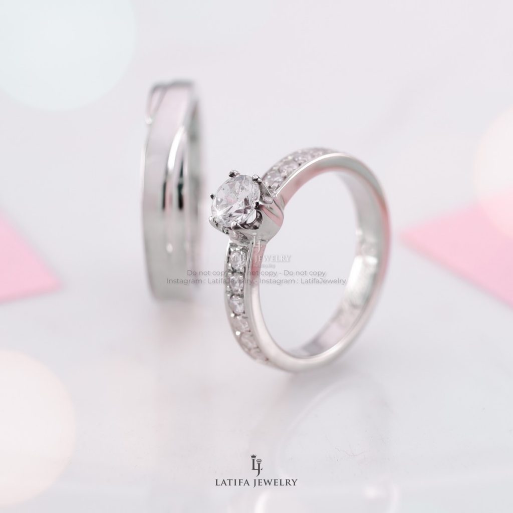 Cincin nikah tunangan kawin couple custom bekasi bahan emas perak palladium platinum bekasi 25