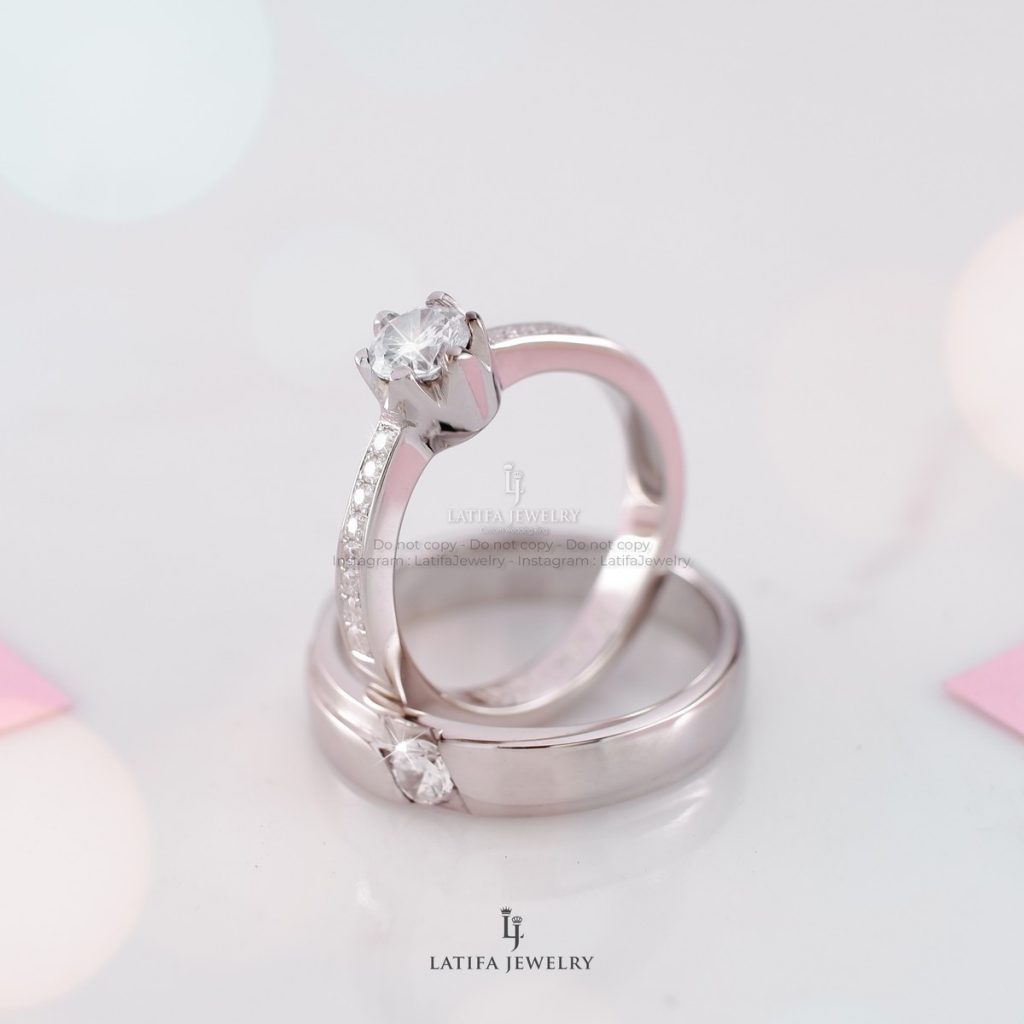 Cincin nikah tunangan kawin couple custom bekasi bahan emas perak palladium platinum bekasi 28