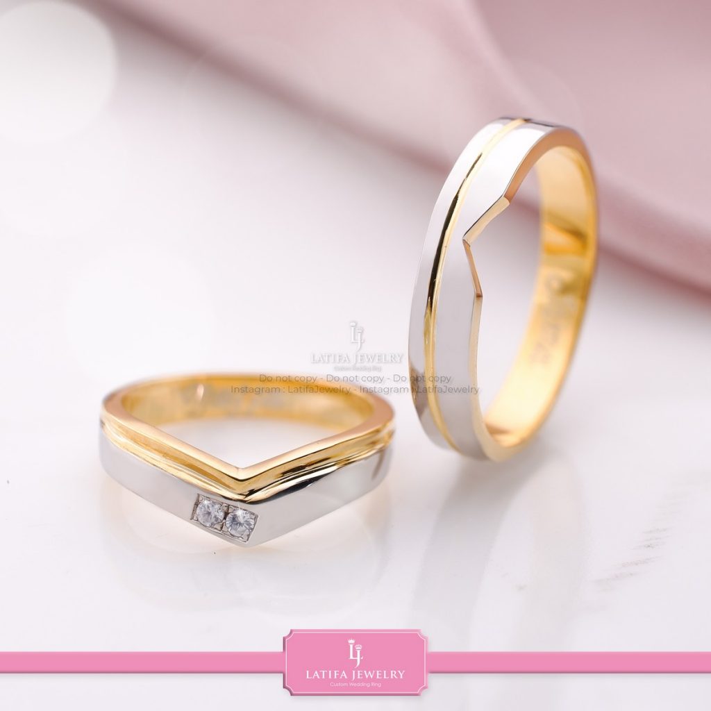 Cincin nikah tunangan kawin couple custom bekasi bahan emas perak palladium platinum bekasi 40