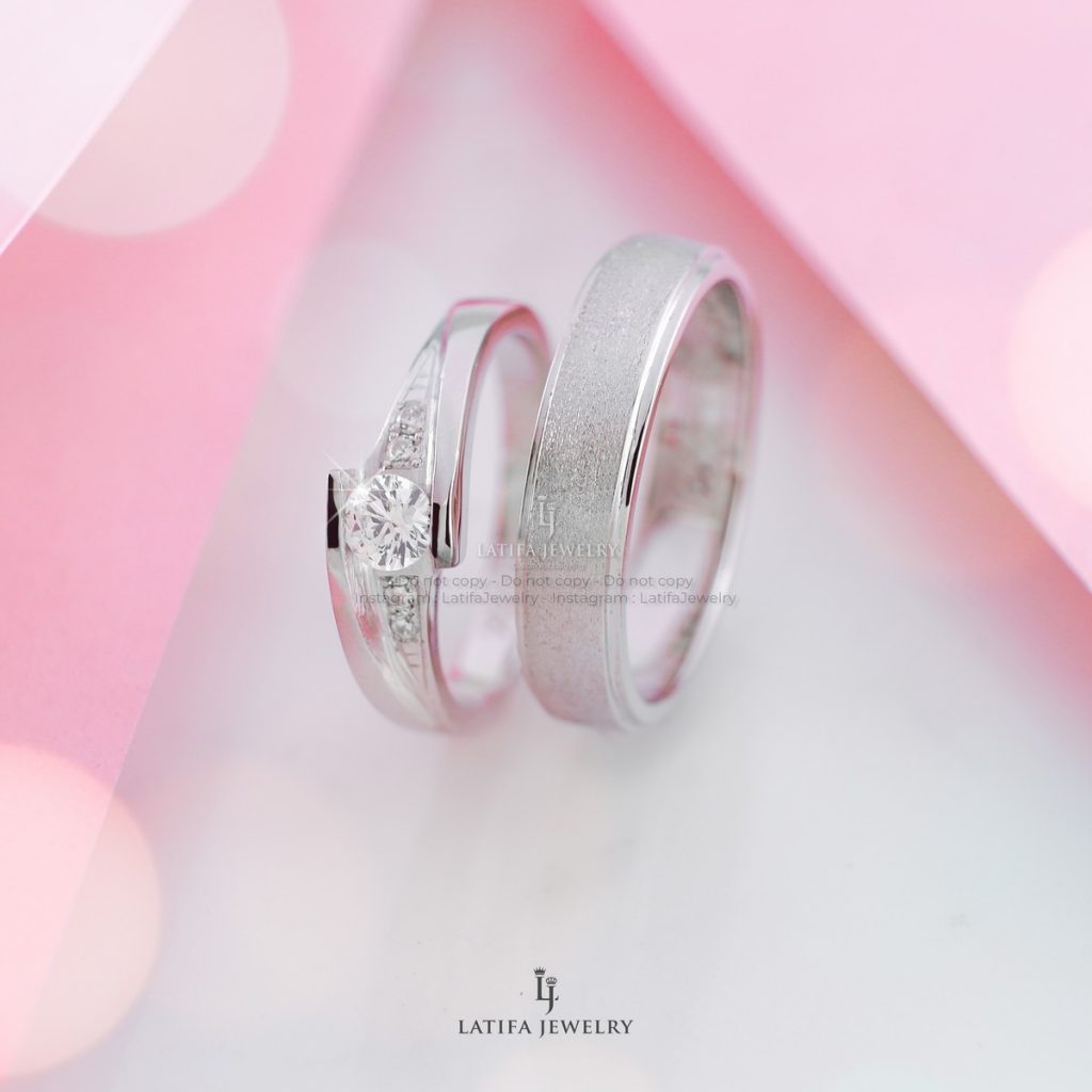 Cincin nikah tunangan kawin couple custom bekasi bahan emas perak palladium platinum bekasi 58