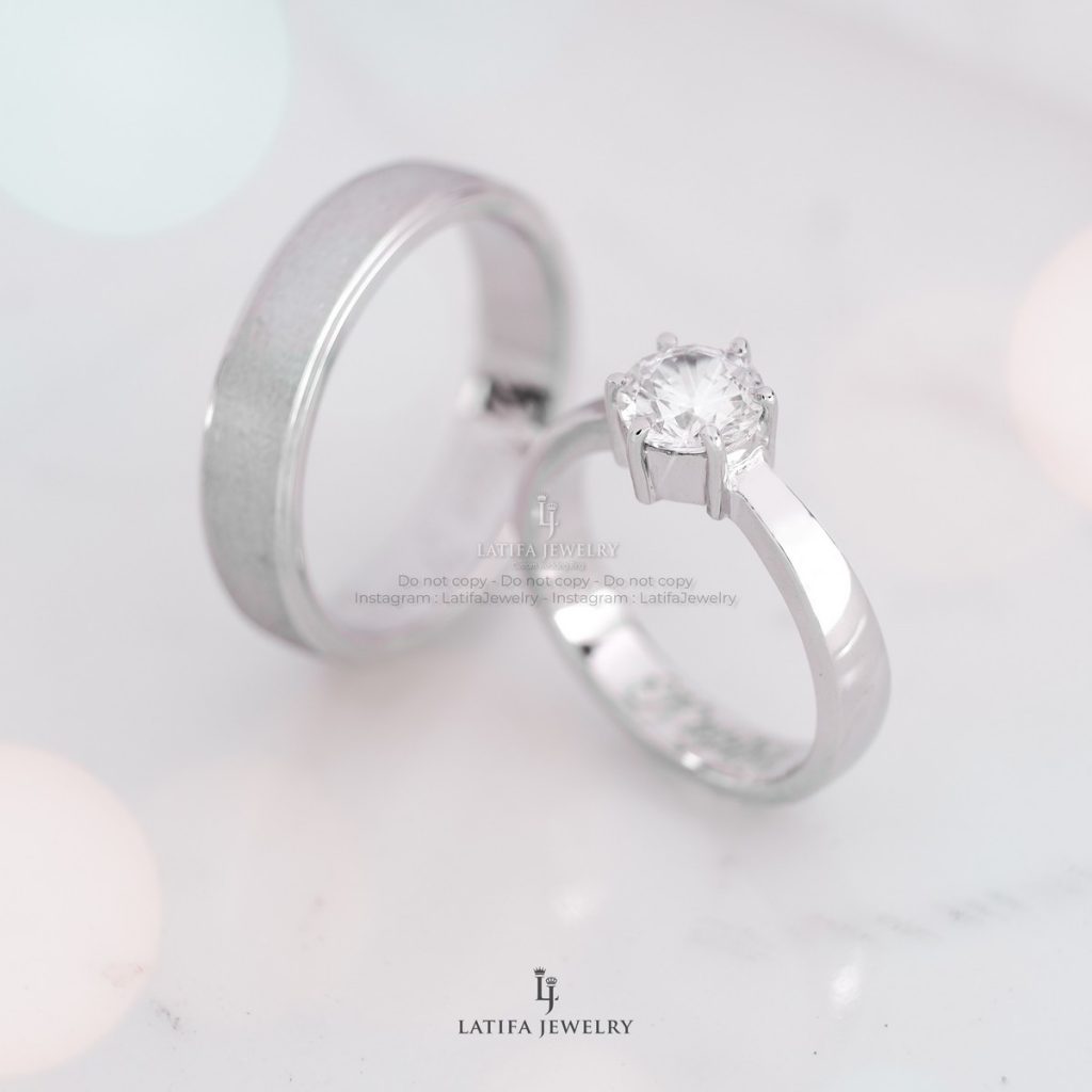 Cincin nikah tunangan kawin couple custom bekasi bahan emas perak palladium platinum bekasi 7