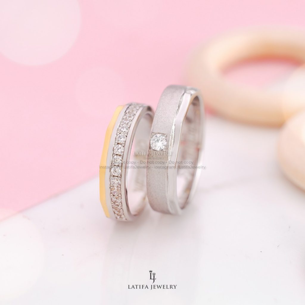 Cincin nikah tunangan kawin couple custom bekasi bahan emas perak palladium platinum bekasi 83