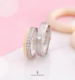 Cincin nikah tunangan kawin couple custom bekasi bahan emas perak palladium platinum bekasi 83