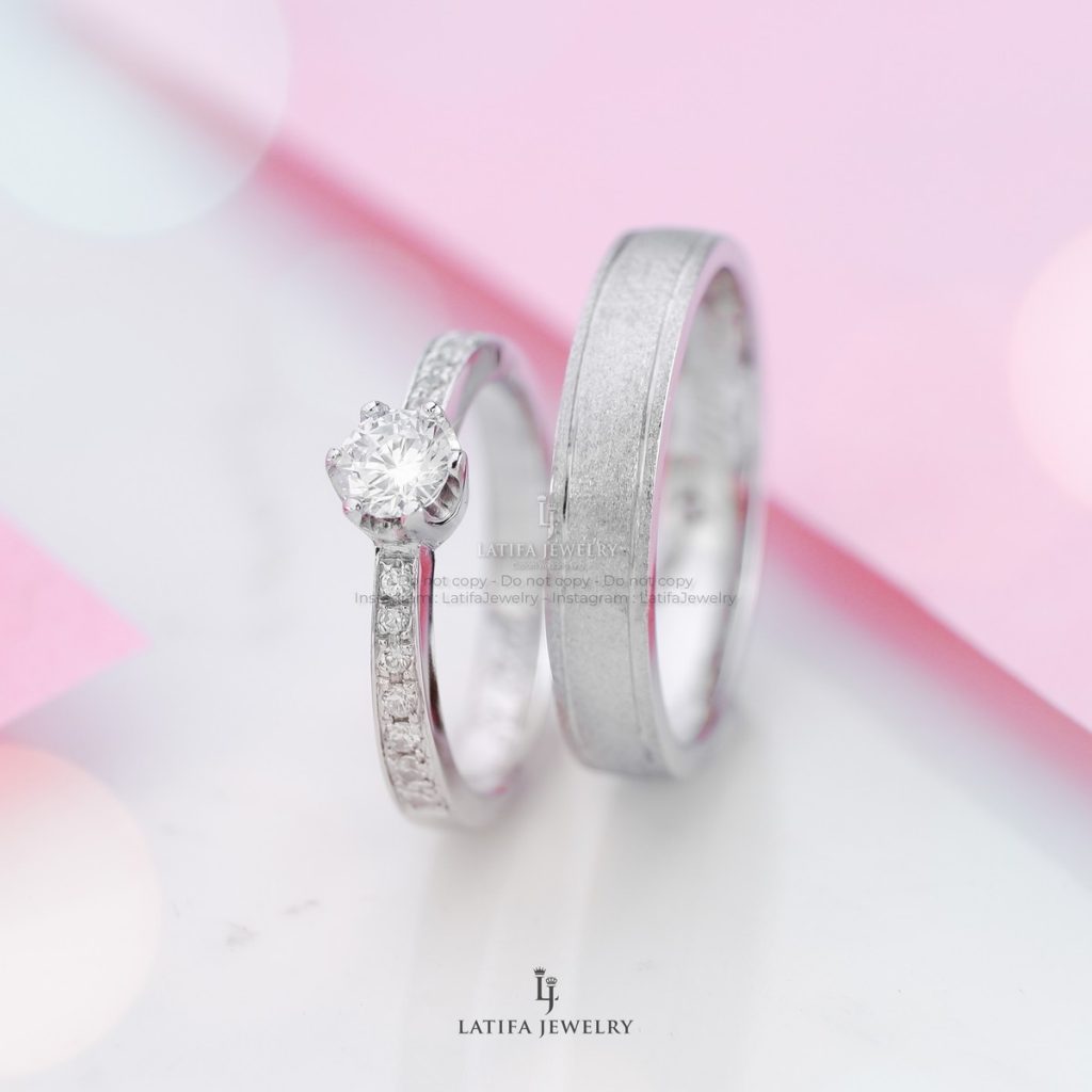 Cincin nikah tunangan kawin couple custom bekasi bahan emas perak palladium platinum bekasi 97